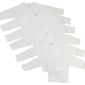 Preemie Long Sleeve Side Snap With Mitten  6