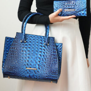 MKF Collection Viridiana Croc-Embossed Tote Bag