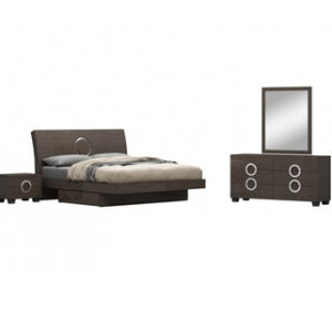 84inches X 87inches  X 40inches 4pc California King Modern Gray High