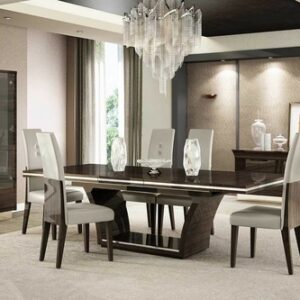 98.5inches X 43.5inches X 30inches Wenge Dining Table and 6Pcs Chair