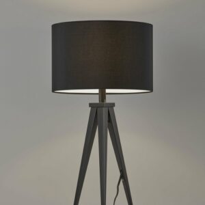Treble Black Metal Table Lamp