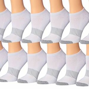 Tipi Toe Women's 12-Pairs Low Cut Athletic Sport Peformance Socks WS14