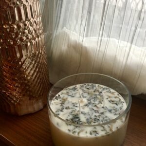 Lavender + White Sage Aromatherapy 3 Wick Large Soy Wax Candle