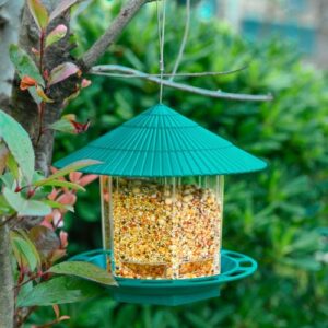 Transparent Hanging Bird Feeder For Outdoor Gardens