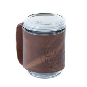 Leather Mason Jar Coozie