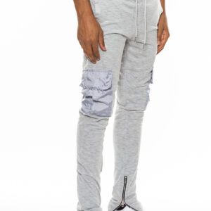 Heathered Cotton Blend Joggers J114