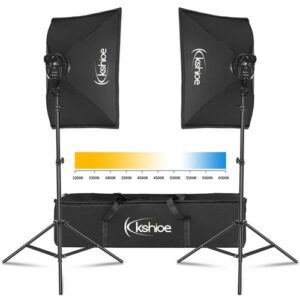 Softbox Lighting Kit Photo Equipment Studio Softbox Dimmable LED