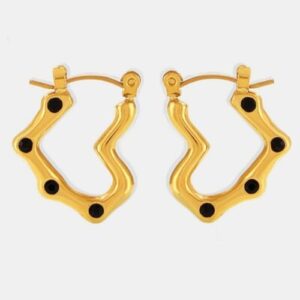 Out of State - Stainless Steel Heart Earrings