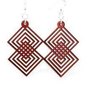 Interlocking Diamond Earrings # 1299