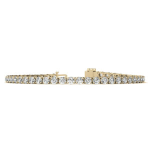 6ctw Created Moissanite Tennis Bracelet - 3mm Stones - 14K Gold