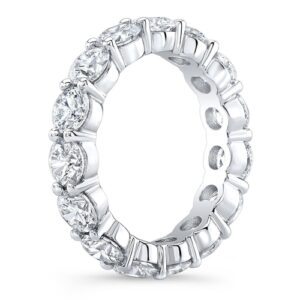 4.00 Ct Round Cut Created Moissanite Classic Eternity Band in 14k Gold