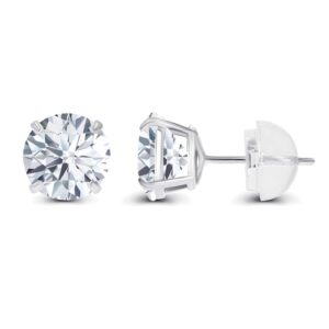 1.00 CTW AGI Certified Lab-Grown Diamond Stud Earrings in 14K Gold – E