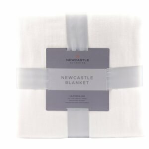 Pristine White Oversized Queen Bamboo Bed Blanket