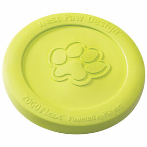 West Paw 8000463 Zogoflex Green Zisc Disc Synthetic Rubber Frisbee,