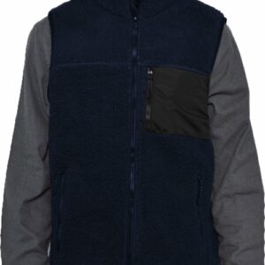 SHERPA FLEECE ZIP UP VEST