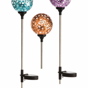 Luminous Garden 8890923 Iron Multi Color 28.7 in. Shimmering Solar Gar