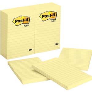 3M Office Products MMM660YW Canary Yellow Sticky note Notes With Lined